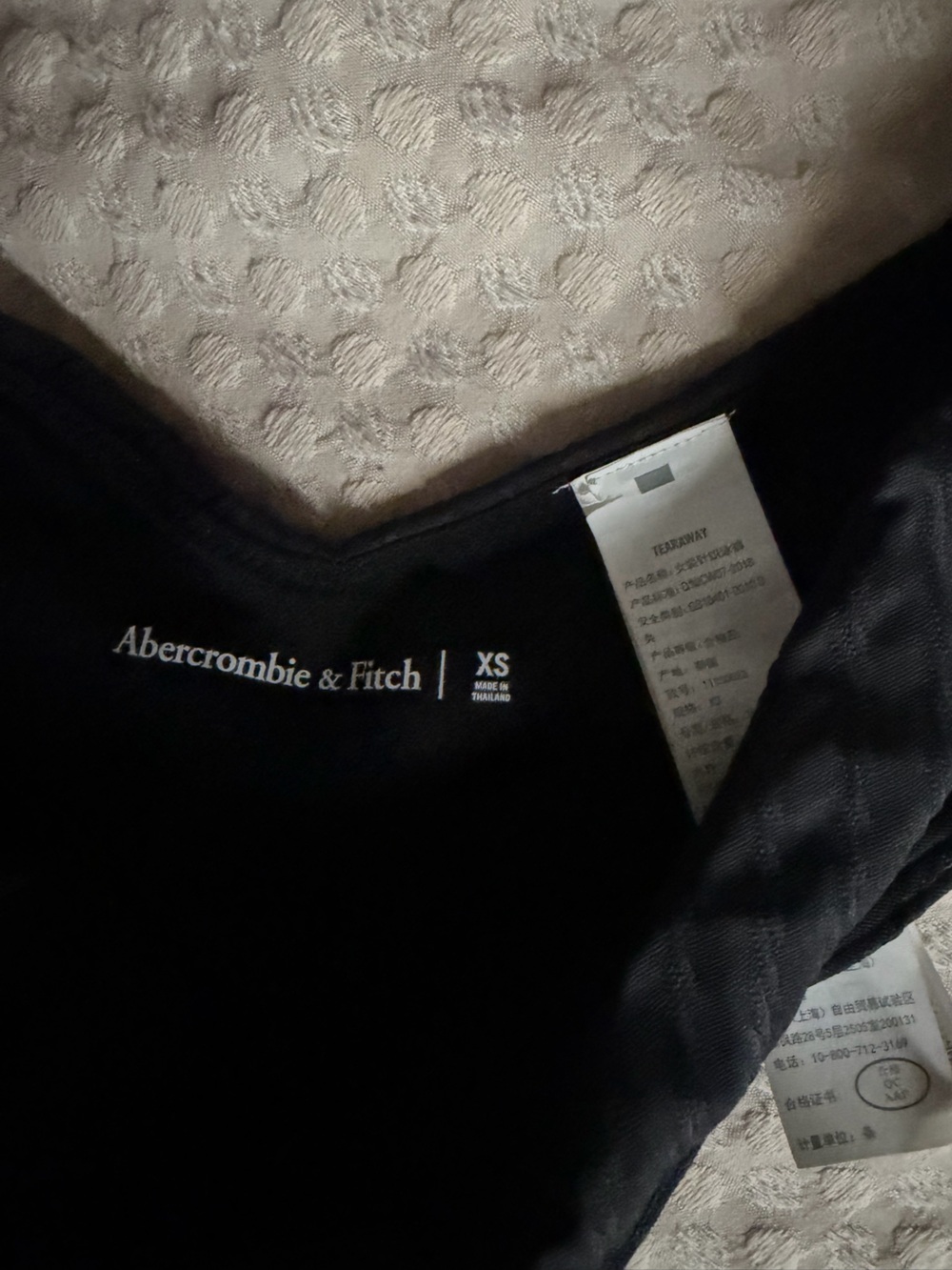 Abercrombie & Fitch Black Ribbed Tank Top